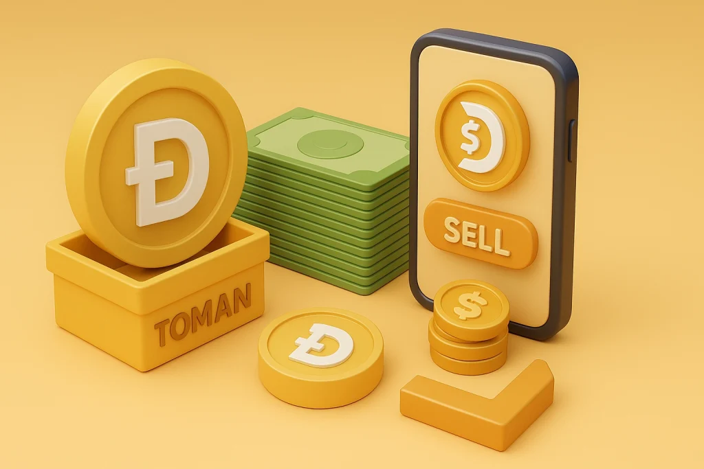 فروش دوج کوین و تبدیل آن به تومان در دیجی دلار
