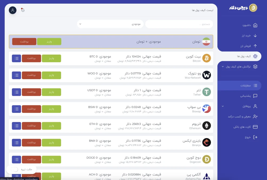 نگهداری امن یا انتقال تتر