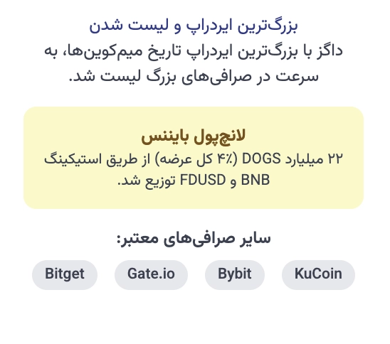بزرگ ترین ایردراپ تاریخ میم کوین ها