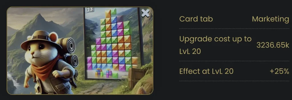 اولین کارت ترکیب امروز همستر کامبت - CROSS-GAME ADS