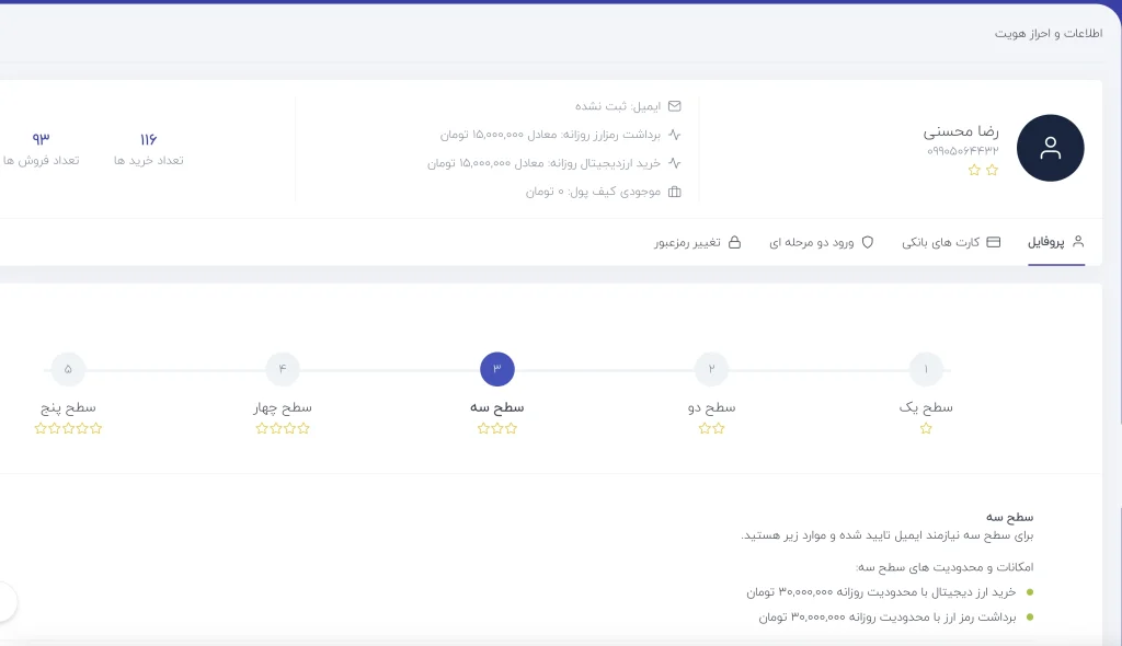 تکمیل احراز هویت فوری