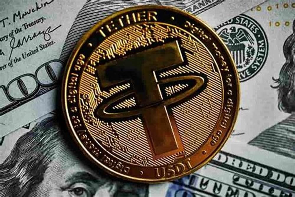نماد تتر روی اسکناس صد دلاری