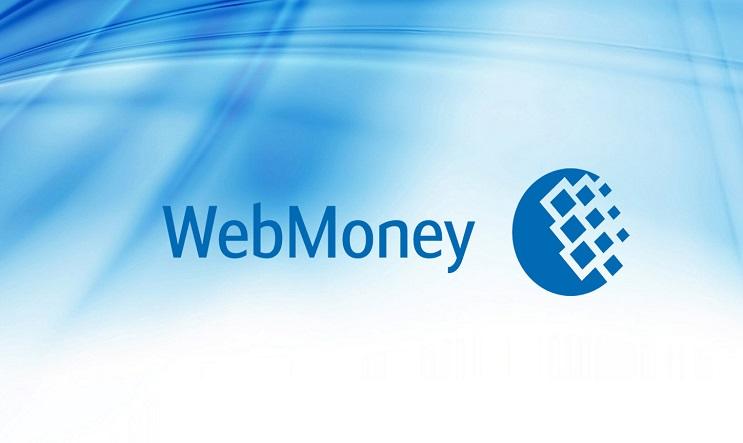 لوگوی وب مانی روی زمینه آبی، سیستم پرداخت الکترونیکی با شناسه WMID