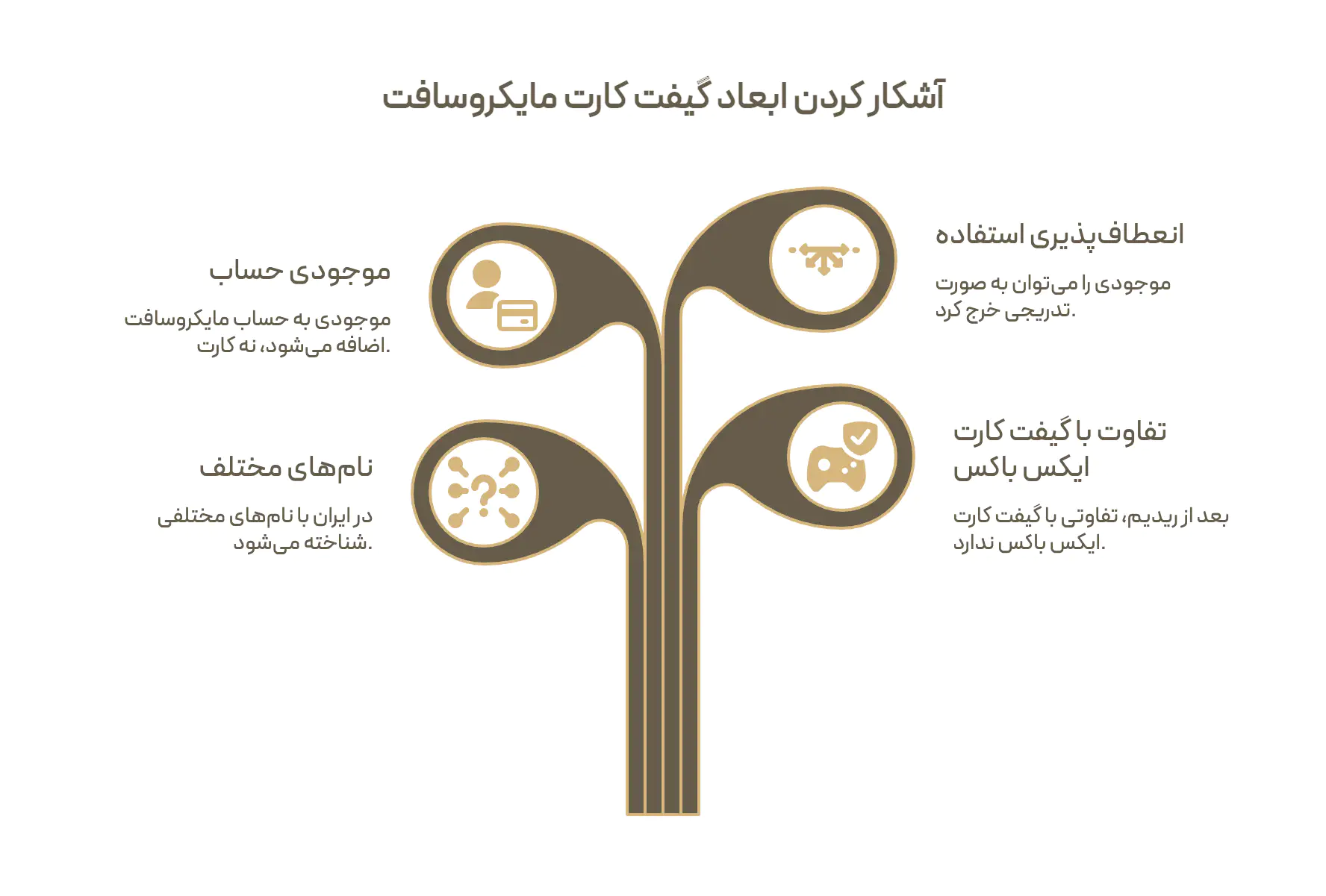 گیفت کارت مایکروسافت: نام های رایج در بازار ایران، نشستن موجودی روی حساب مایکروسافت نه روی کارت، خرج شدن تدریجی آن و یکی بودنش با گیفت کارت ایکس باکس بعد از ریدیم