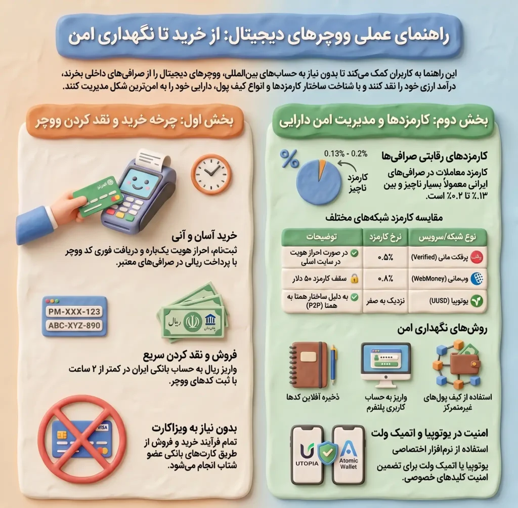  راهنمای عملی برای خریداران؛ خرید، فروش، قیمت و کیف پول ووچر