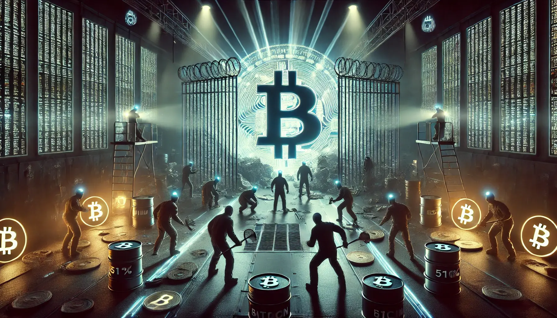 bitcoin-mining-and-51-percent-attacks-1 امنیت شبکه بیتکوین: یک مرور کلی