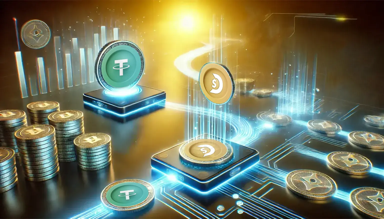 tether-transferring-between-wallets-1-1536x878 copy آشنایی با تتر و شبکههای بلاکچین آن